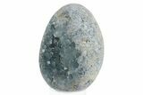 Crystal Filled Celestine (Celestite) Egg Geode - Madagascar #246058-2